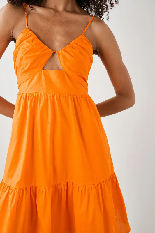 CHRISSY DRESS - TANGERINE