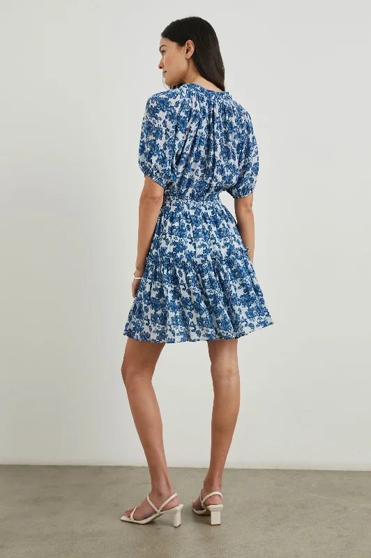 FIORELLA DRESS - CHAMBRAY FLORAL