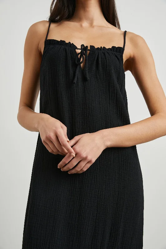 MARSEILLE DRESS - BLACK GAUZE