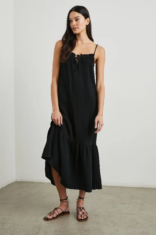 MARSEILLE DRESS - BLACK GAUZE