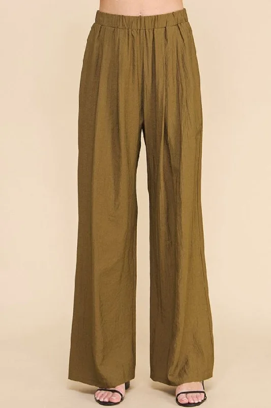 Allie Rose Textured Pull-On Pants