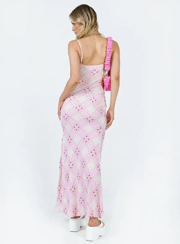 Amity Maxi Dress Pink Multi