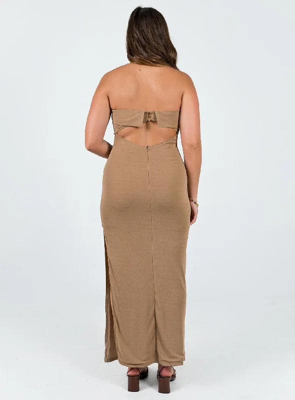 Ashington Maxi Dress Brown