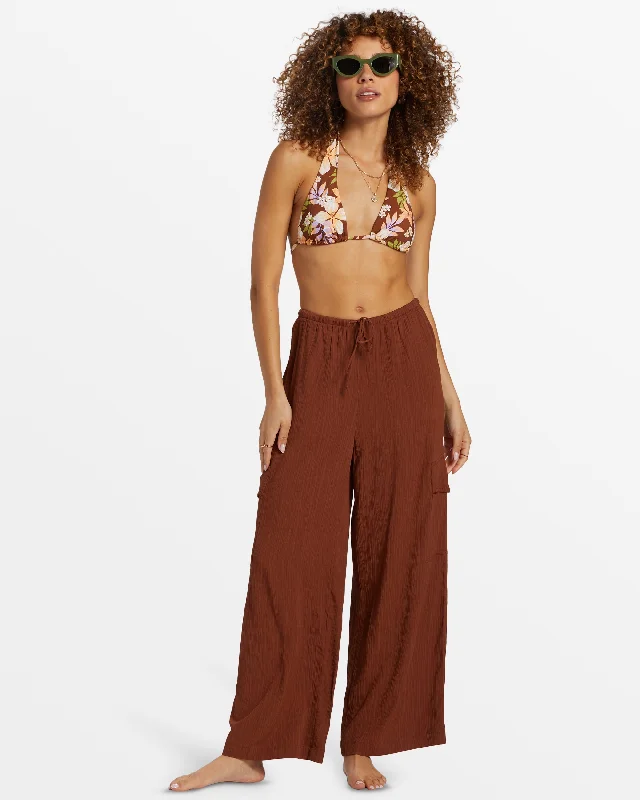 Beach Babe Cargo Pants - Toasted Coconut