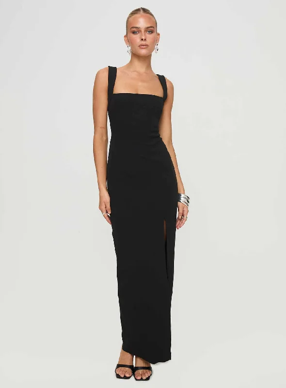 Bombshell Maxi Dress Black