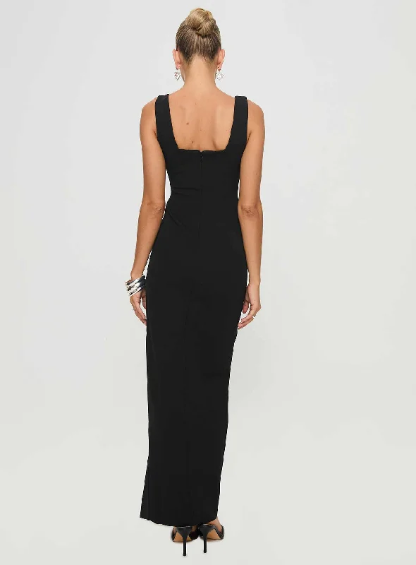 Bombshell Maxi Dress Black