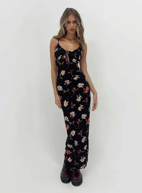 Brailey Maxi Dress Black Multi