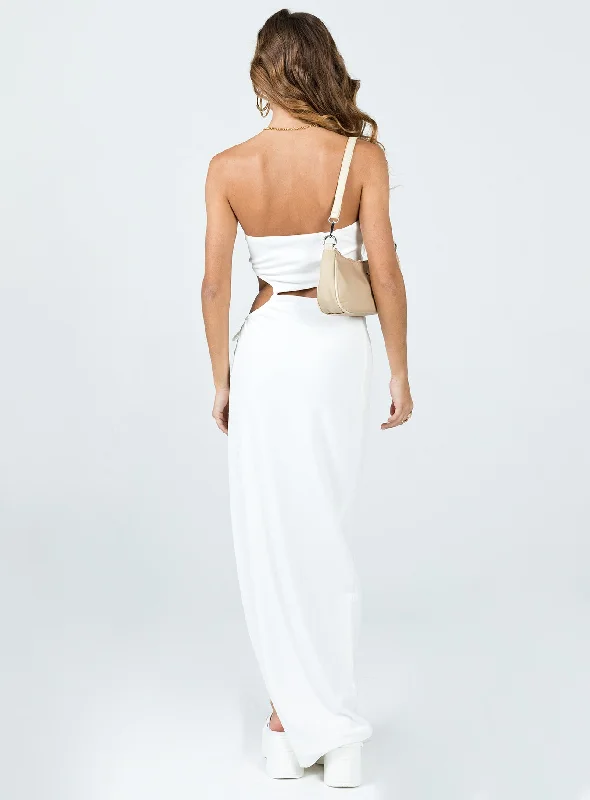 Catalina Maxi Dress White