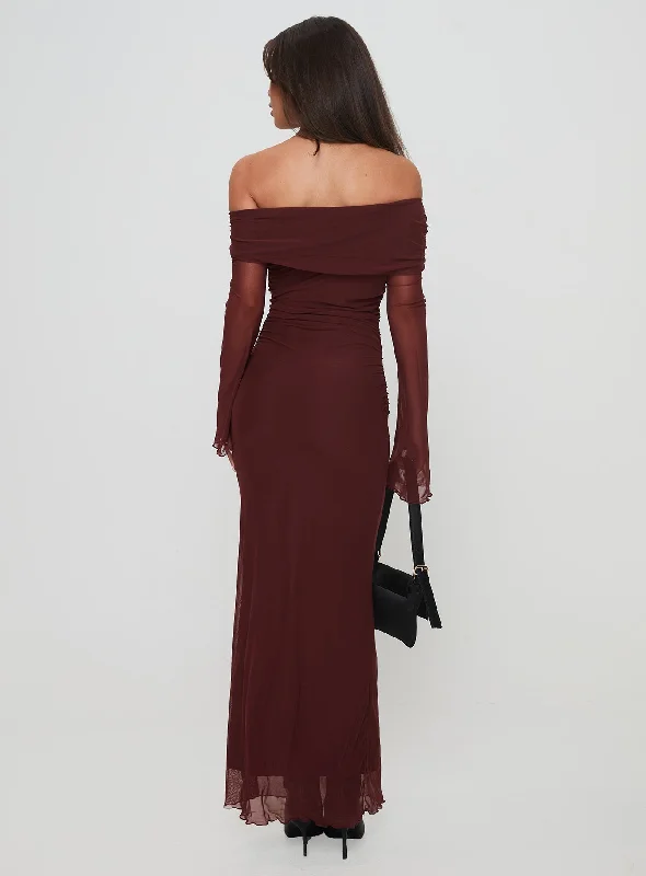 Consideration Maxi Dress Chocolate