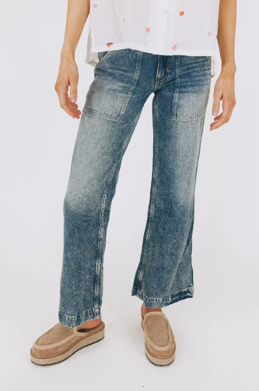 FREE PEOPLE - Golden Valley Mid-Rise Jeans