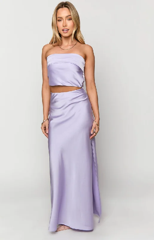 Genevieve Lilac Maxi Skirt