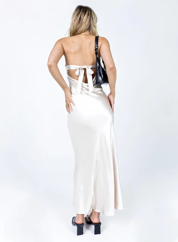 Haley Maxi Dress Champagne