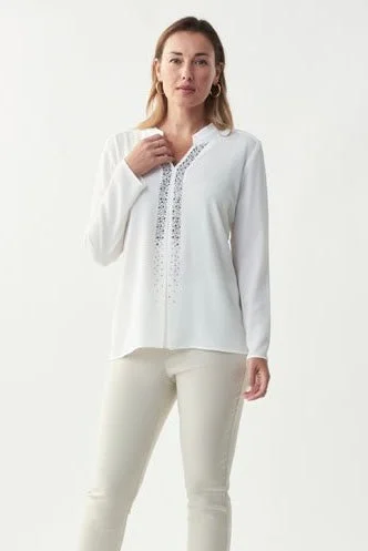 Joseph Ribkoff: White Blouse - 221046