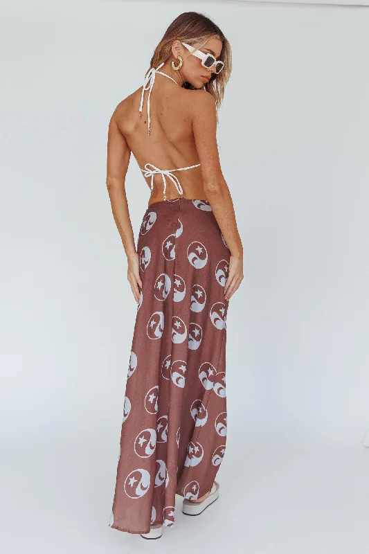 Just A Hunch Maxi Skirt Yin Yang Coco