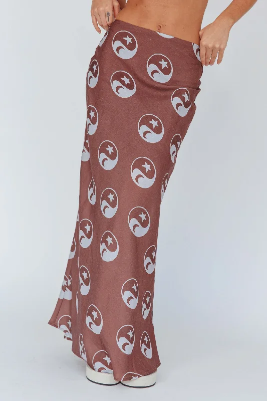 Just A Hunch Maxi Skirt Yin Yang Coco