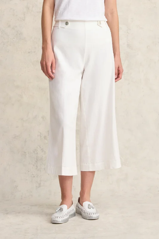 Linen Culotte - White