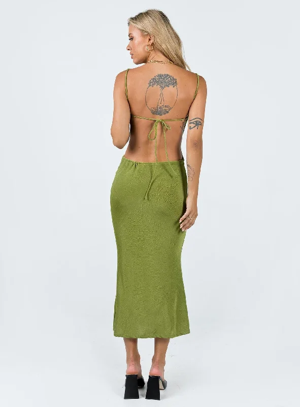 Milpera Maxi Dress Green