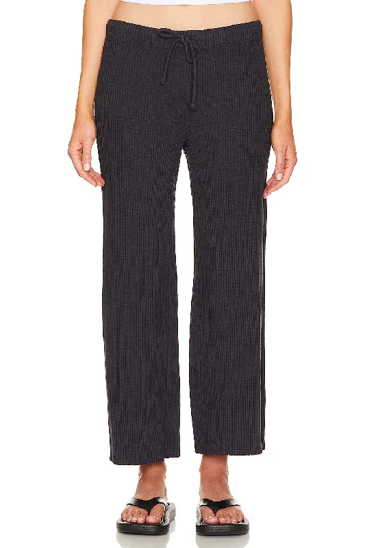 Monrow Mesh Cropped Lounge Pants