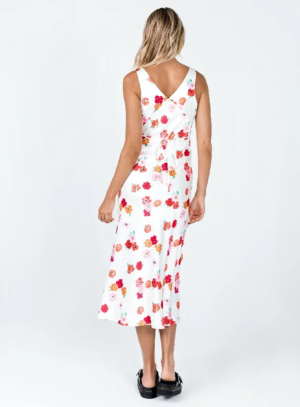 Nellie Maxi Dress White Floral