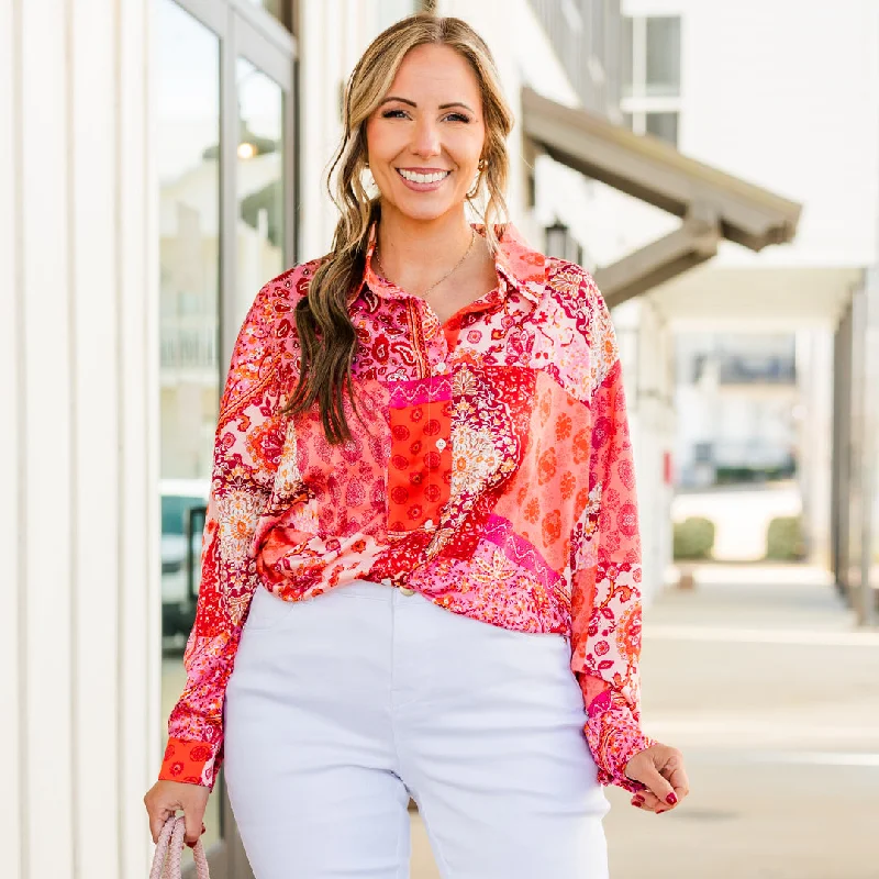 Simple Thinking Top, Patch Print