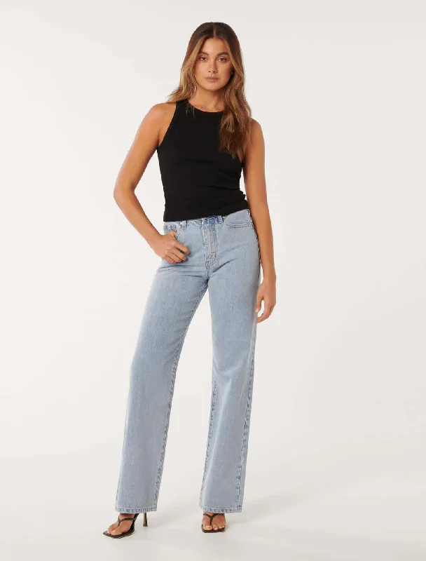 Sky Straight Leg Jeans