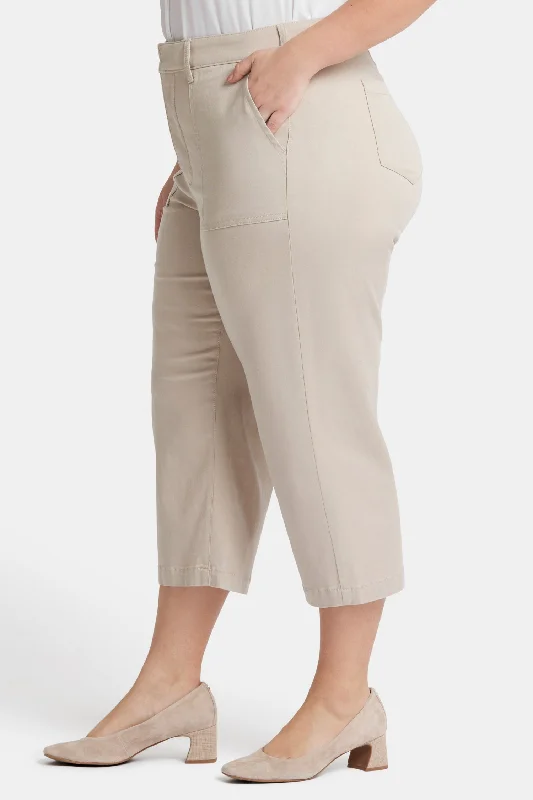 Utility Pants In Plus Size - Feather