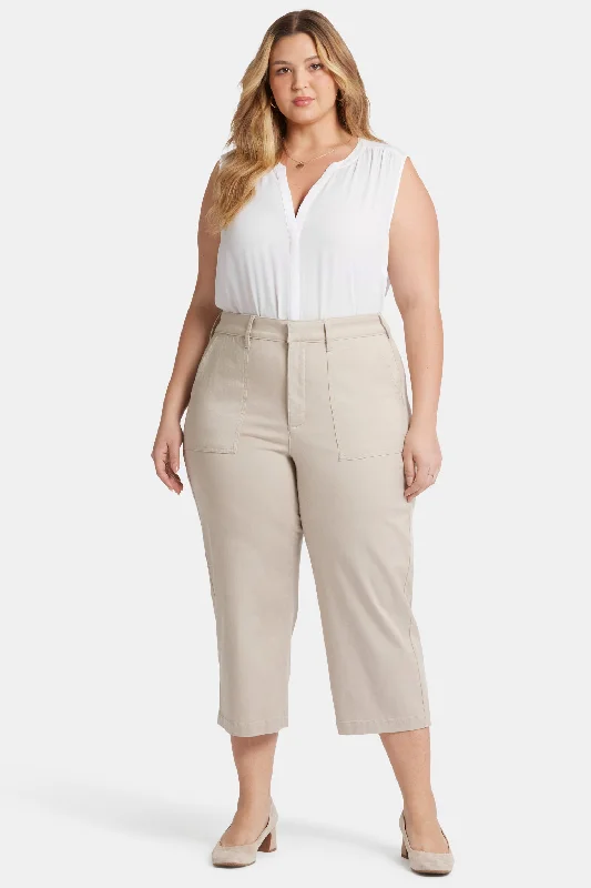 Utility Pants In Plus Size - Feather