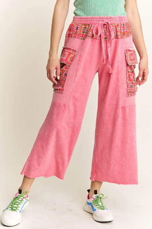 Casual Escape Washed Pink Pants