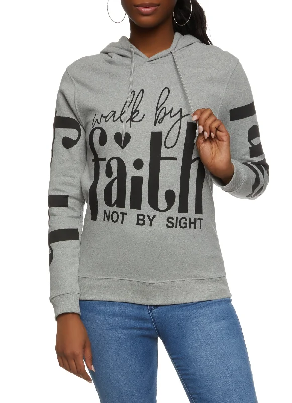 Walk By Faith Not By Sight Graphic Hoodie