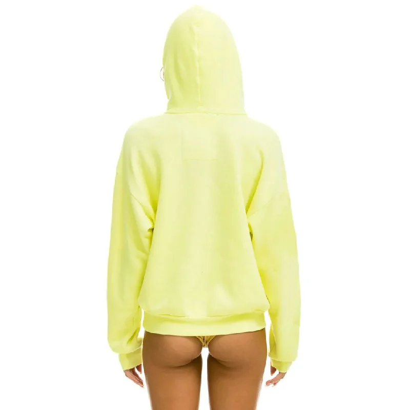 Logo Pullover Relaxed Hoodie (Neon Yellow)