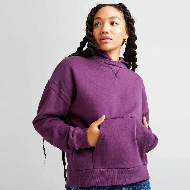 Recycled Fleece Hoodie (Blackberry Wine)