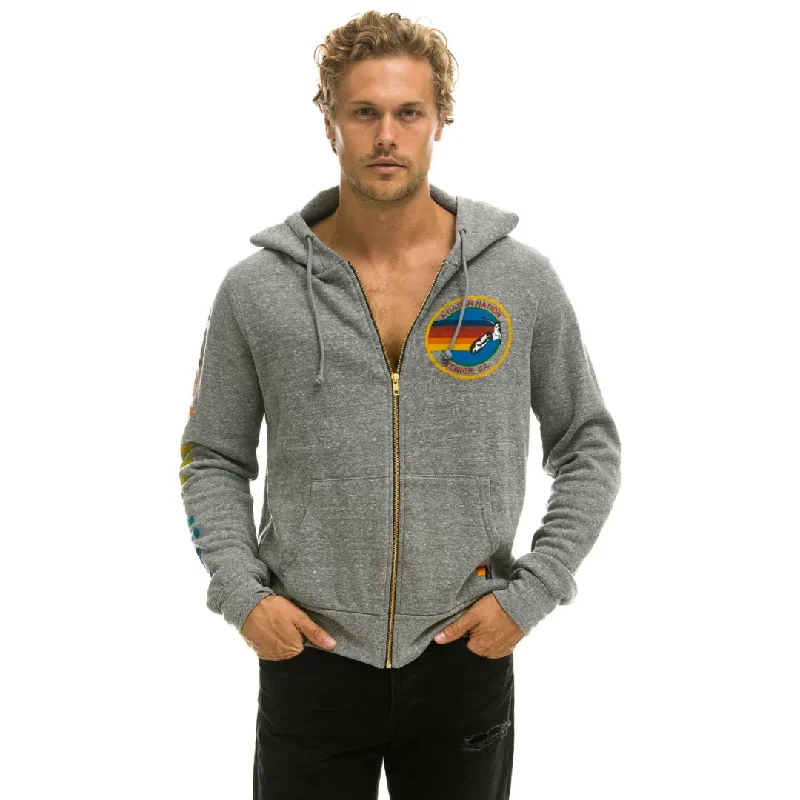 Zip Hoodie (Heather Grey)