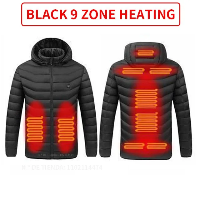 9 Areas heated Black / M