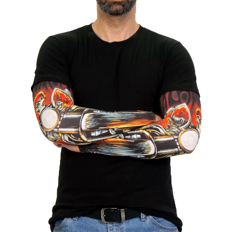 Hot Leathers ARM1016 Fire Biker Arm Sleeve