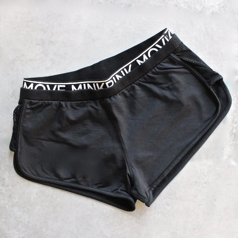 Final Sale - Minkpink - The Dark Side Jogger Shorts in Black