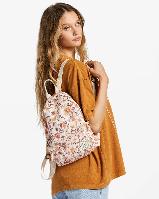 Mini Mama Canvas Backpack - White Cap 1